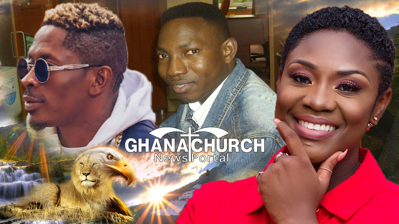 Dancehall Artiste Shatta Wale, Weeping Prophet Jeremiah And Actress Emelia Brobbey.